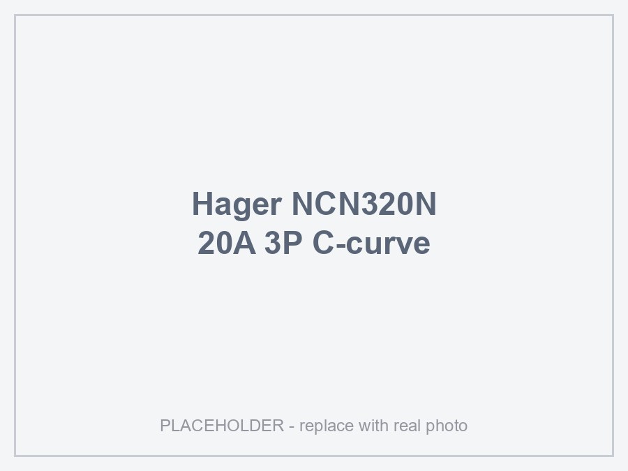 Hager NCN320N — MCB 3P 10kA C-20A 3M
