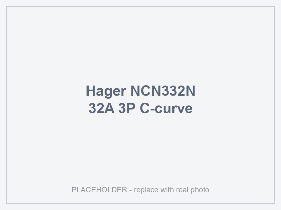 Hager NCN332N — MCB 3P 10kA C-32A 3M