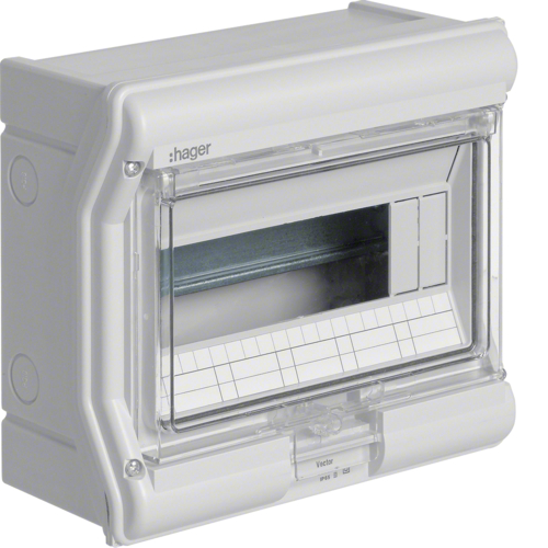 Hager VE110L — Encl.,vector,IP5x,10M,version AUT