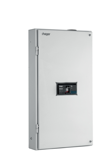 Hager VYM161HM — Box,novello+,160A,4P MCCB,Hinge DoorIP30