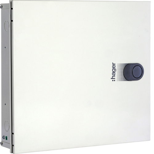Hager VYT04DD — TPN, novello+, 4 way, 4M, IP43, DD, DB