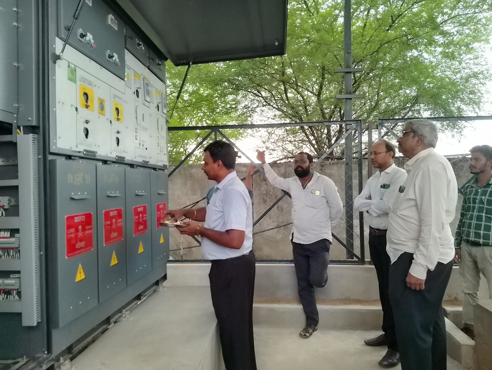 Transformer charging in progress at Jayanti Nagari VII