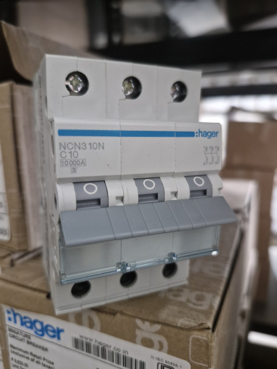Hager NCN310N — MCB 3P 10kA C-10A 3M